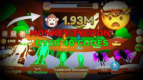 monkey tycoon codes|More.